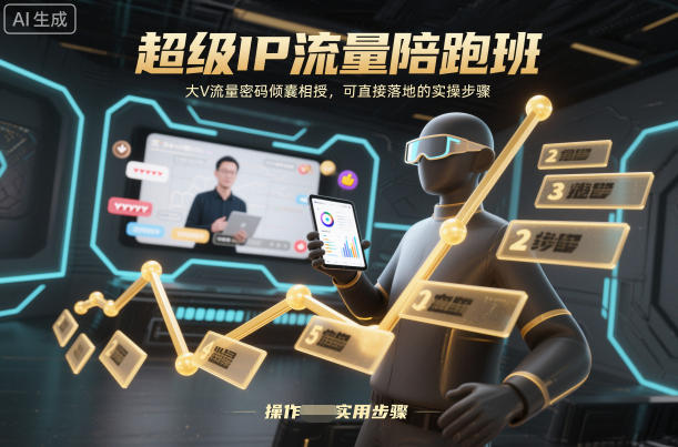 IP流量加速营:大网红实操秘籍全面传授,高效落地指南直接应用-西蒙学社