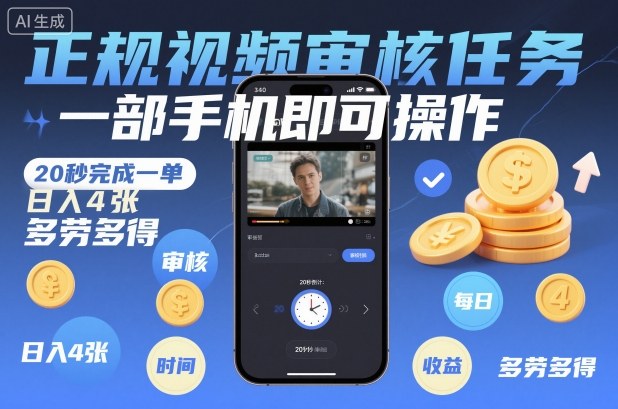 视频审核兼职无需电脑,手机在家接单20秒一单,日赚数百多劳多得揭秘!-西蒙学社