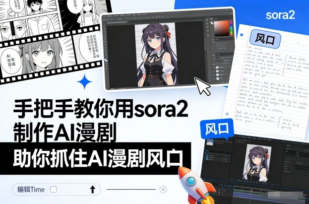一步步教你用sora2创作AI漫剧,抢占AI动漫风口-西蒙学社