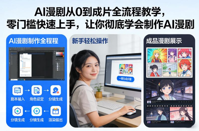 AI漫剧零基础从起步到成片完整教程新手速成保姆级指南-西蒙学社