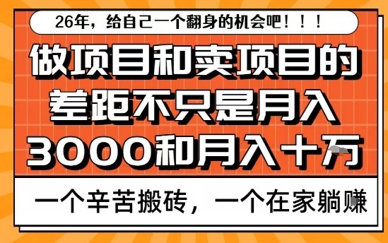 卖项目轻松月赚10万，为何做项目反难赚钱？核心原因真相解析-西蒙学社