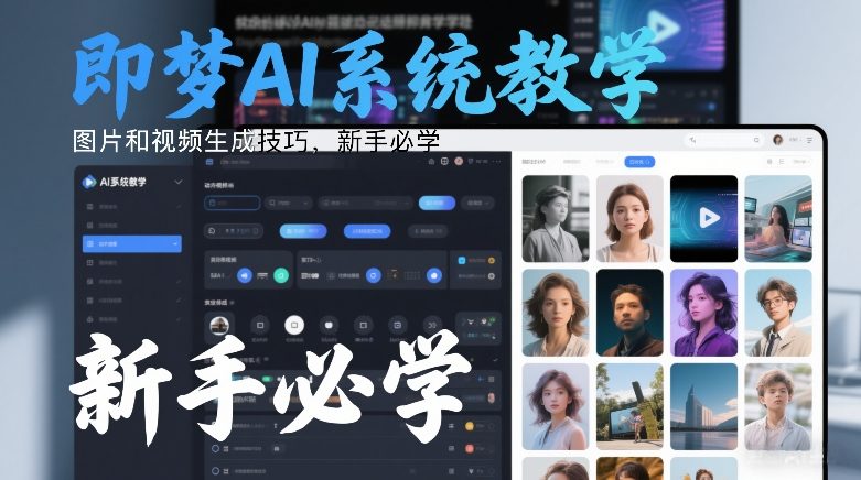 即梦AI系统新手入门：图片视频生成技巧全面教程-西蒙学社