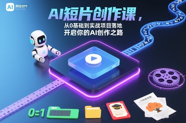 零基础掌握AI短片制作实战技能，启动你的创作旅程-西蒙学社