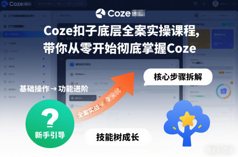 Coze扣子实操零基础进阶精通实战课程完全掌握全案-西蒙学社
