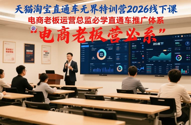 2026电商老板运营总监必学天猫淘宝直通车无界线下特训营核心推广体系-西蒙学社