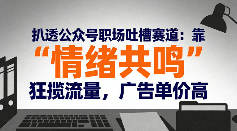 公众号职场吐槽领域解析:情绪共鸣引流量高涨,广告单价飙升显著-西蒙学社