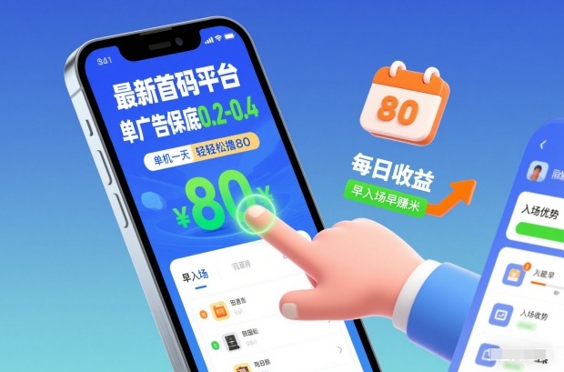 全新首码平台单条广告稳赚0.2-0.4元 一台设备日入80元超轻松 早参与早赚钱-西蒙学社