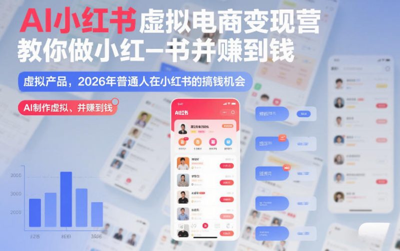 2026年小红书AI虚拟电商变现课指导普通人轻松盈利-西蒙学社