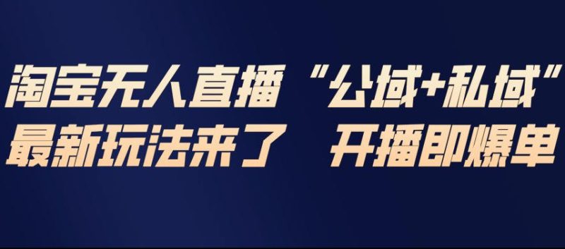 淘宝无人直播攻略 公域私域整合教学 新手开播即爆单-西蒙学社