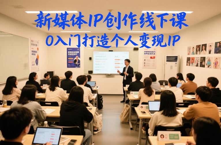 新媒体IP零基础线下课，速成打造个人变现品牌-西蒙学社