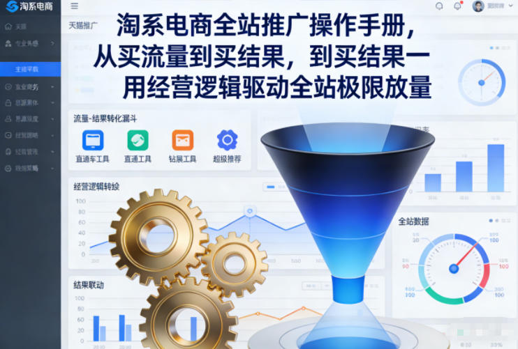 淘系全站推广实操手册买流量到结果转化经营逻辑驱动极限放量策略-西蒙学社