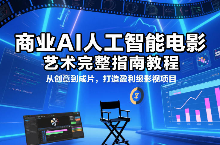 商业AI电影制作全流程操作指南：创意孵化到盈利短片实战教程-西蒙学社
