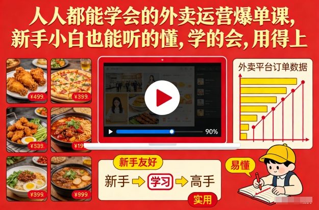 外卖运营新手轻松掌握爆单实战课-西蒙学社