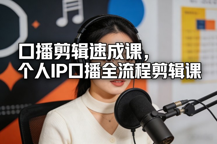 个人IP口播剪辑速成全流程速成教程-西蒙学社