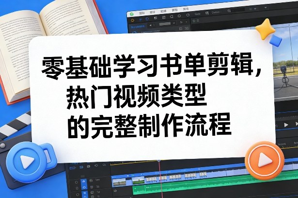 零基础书单剪辑教程热门视频类型制作全流程详解2026更新-西蒙学社