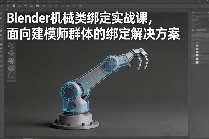 Blender机械绑定实战指南：解析建模师专用绑定解决方案-西蒙学社