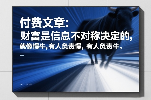 财富密码：信息不对称造富，慢牛分工慢守牛冲-西蒙学社