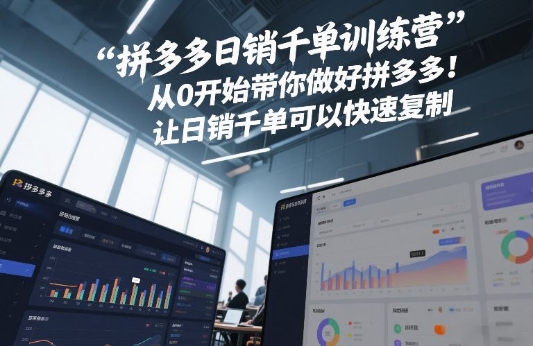 拼多多零基础训练营 日销千单快速复制实战指导-西蒙学社