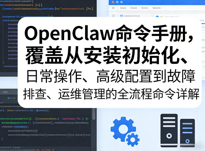 OpenClaw命令手册，覆盖从安装初始化、日常操作、高级配置到故障排查、运维管理的全流程命令详解-西蒙学社