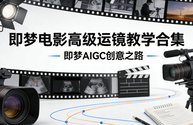 即梦电影高级运镜教学合集，即梦AIGC创意之路-西蒙学社