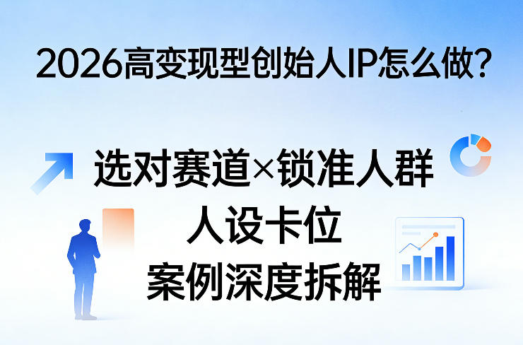 2026高变现型创始人IP怎么做?选对赛道×锁准人群×人设卡位×案例深度拆解-西蒙学社