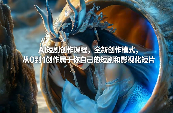 AI短剧创作课程新创意零基础制作个性化影视短片-西蒙学社