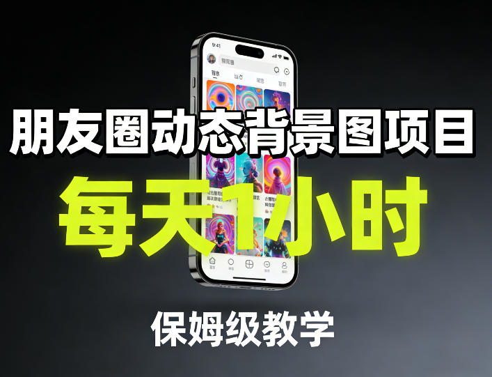 朋友圈动态背景图保姆级教学项目：每日一小时轻松上手-西蒙学社