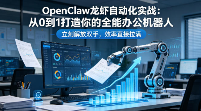 OpenClaw龙虾自动化实战：从0到1打造你的全能办公机器人，立刻解放双手，效率直接拉满-西蒙学社