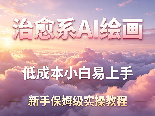 治愈系AI绘画提示词项目，低成本小白易上手，每天10分钟，新手保姆级实操教程-西蒙学社