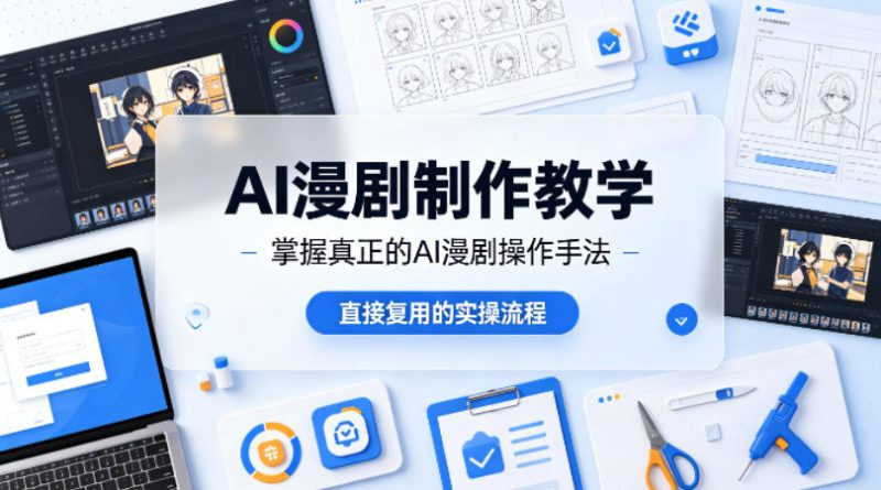 AI漫剧制作教学，带你掌握真正的AI漫剧操作手法，直接复用的实操流程-西蒙学社