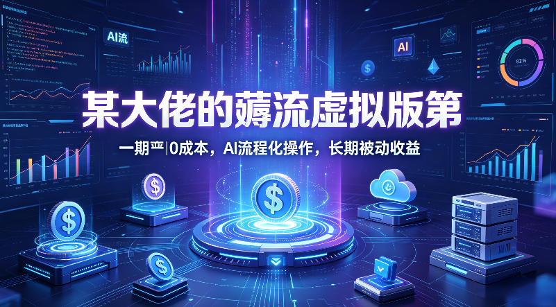 某大佬的薅流虚拟版第一期丨0成本，AI流程化操作，长期被动收益-西蒙学社