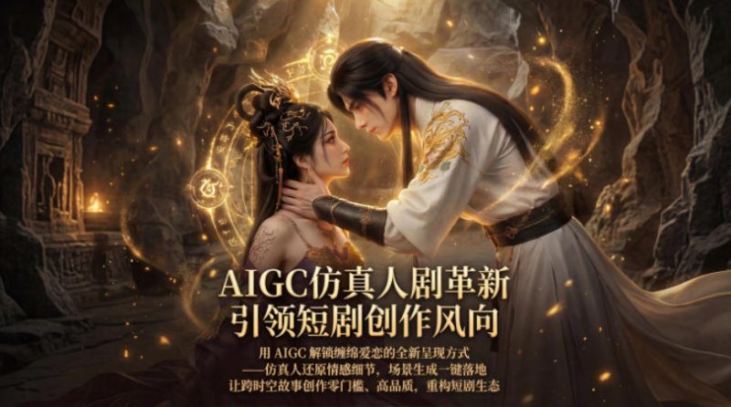 AIGC仿真人《合欢宗》短剧教学，用AIGC解锁缠绵爱恋的全新呈现方式，让跨时空故事创作零门槛、高品质，重构短剧生态-西蒙学社