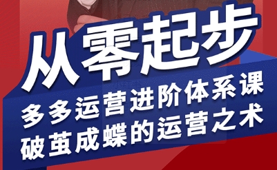 拼多多运营进阶系统课，从零起步，多多运营进阶体系课，破茧成蝶的运营之术（更新26年4月）-西蒙学社