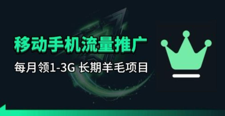 手机流量领取推广_每月一轮，刚需类的长期项目-西蒙学社