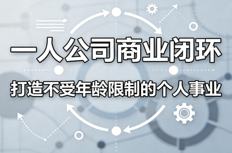 一人公司商业闭环，打造一份不受年龄限制的个人事业-西蒙学社