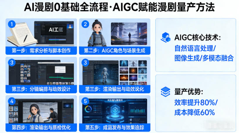 AI漫剧0基础全流程，快速掌握AIGC赋能的漫剧量产方法-西蒙学社