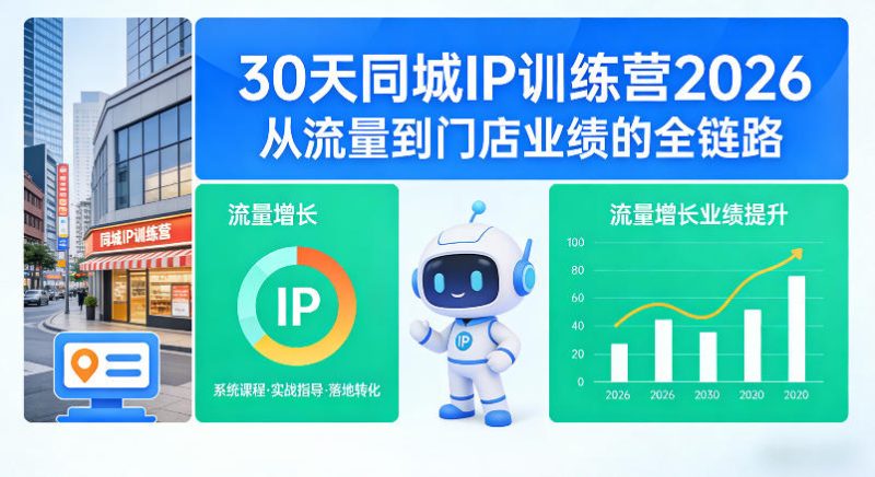 30天同城IP训练营2026年，从流量到门店业绩的全链路-西蒙学社