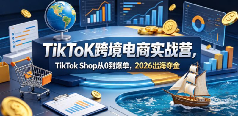 TikToK跨境电商实战营,TikTok Shop从0到爆单,2026出海夺金-西蒙学社