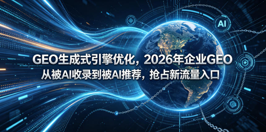 GEO生成式引擎优化，2026年企业GEO从被AI收录到被AI推荐，抢占新流量入口-西蒙学社