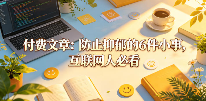 付费文章:防止抑郁的6件小事,互联网人必看!-西蒙学社