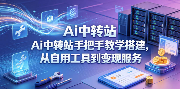 Ai中转站手把手教学搭建,从自用工具到变现服务-西蒙学社
