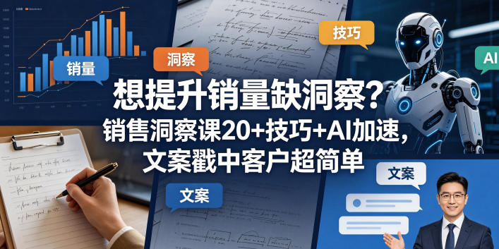 想提升销量缺洞察?销售洞察课20+技巧+AI加速,文案戳中客户超简单【原创双语字幕】-西蒙学社