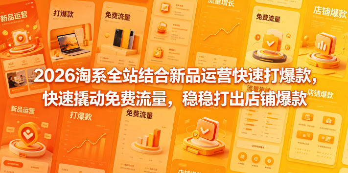 2026淘系全站结合新品运营快速打爆款，快速撬动免费流量，稳稳打出店铺爆款（更新5月12日）-西蒙学社