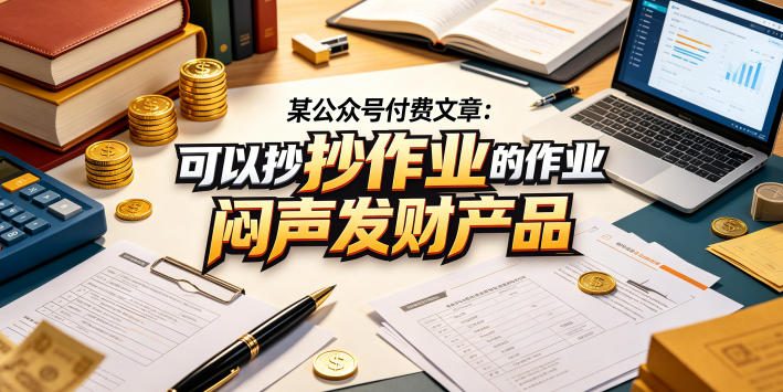 某公众号付费文章：可以抄作业的闷声发财产品-西蒙学社