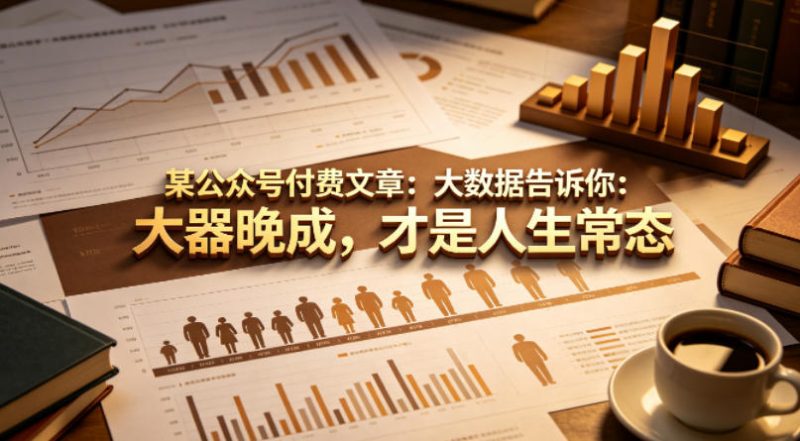 某公众号付费文章：大数据告诉你：大器晚成，才是人生常态-西蒙学社