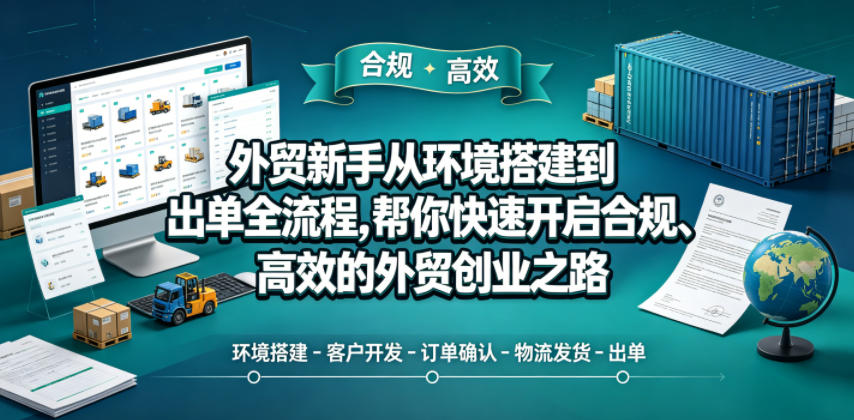 外贸新手从环境搭建到出单全流程，帮你快速开启合规、高效的外贸创业之路-西蒙学社