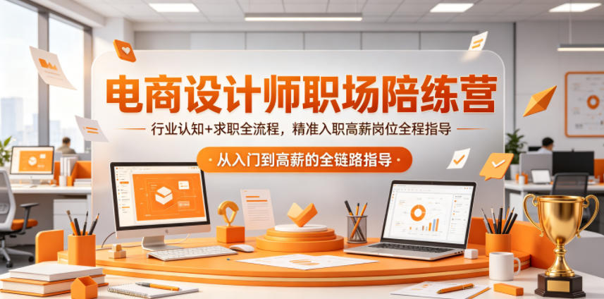 电商设计师职场陪练营，行业认知+求职全流程，精准入职高薪岗位全程指导-西蒙学社