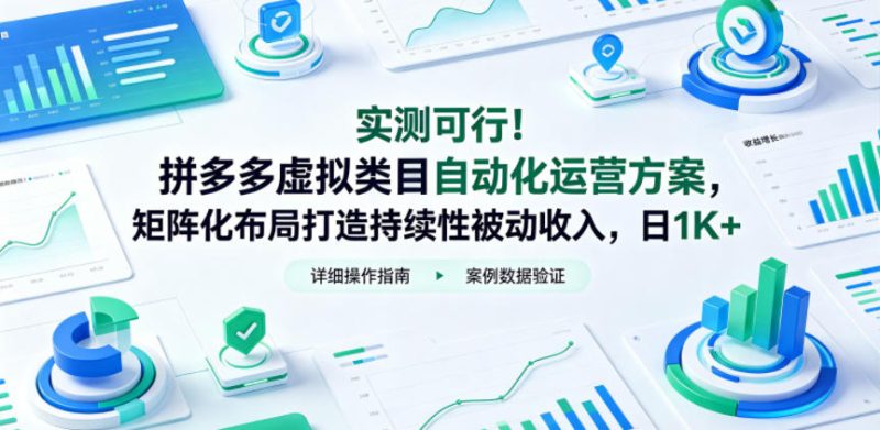 实测可行！拼多多虚拟类目自动化运营方案，矩阵化布局打造持续性被动收入，日1K+【揭秘】-西蒙学社