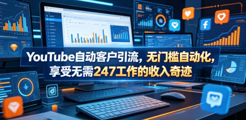 YouTube自动客户引流,无门槛自动化,享受无需247工作的收入奇迹!【原创双语字幕】-西蒙学社