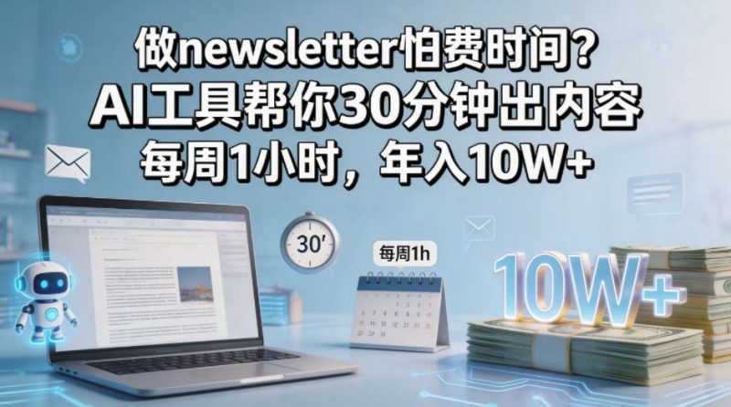 做newsletter怕费时间？AI工具帮你30分钟出内容，每周1小时，年入10W+！【原创双语字幕】-西蒙学社